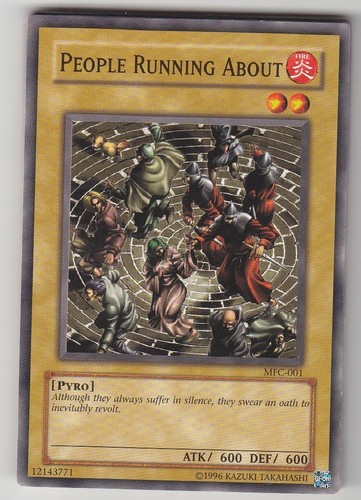 People running about - yu-gi-oh,